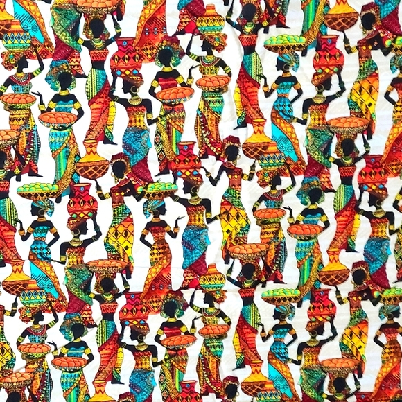 Timeless Treasures Fabrics of SoHo Kenta-C Beautiful Women & Woven Baskets Sew - Picture 15 of 16